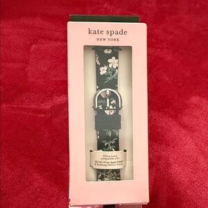 kate spade Floral Green and Pink Leather Watch Band